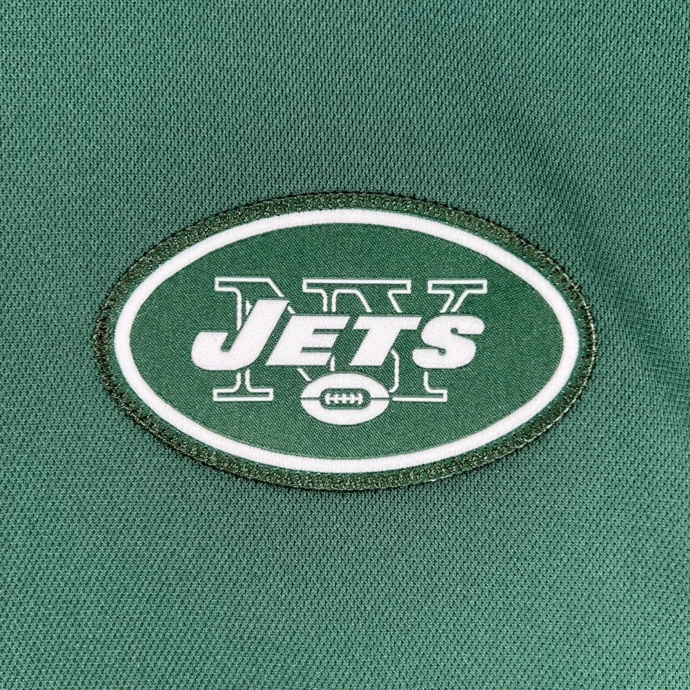 New York Jets Polo Shirt Mens XL Extra Large Green Short Sleeve Nike NFL Footbal
